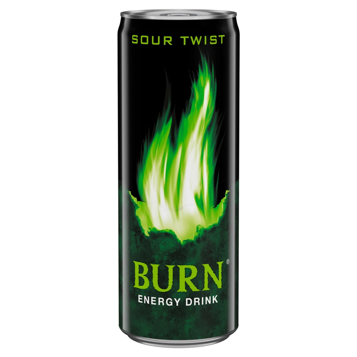 Burn Sour Twist zöld alma ízesítésű szénsavas energiaital