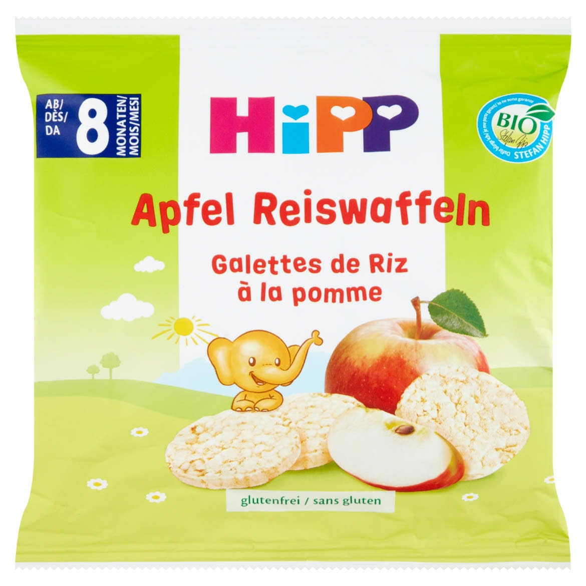 HiPP BIO almás rizskorong 8 hónapos kortól