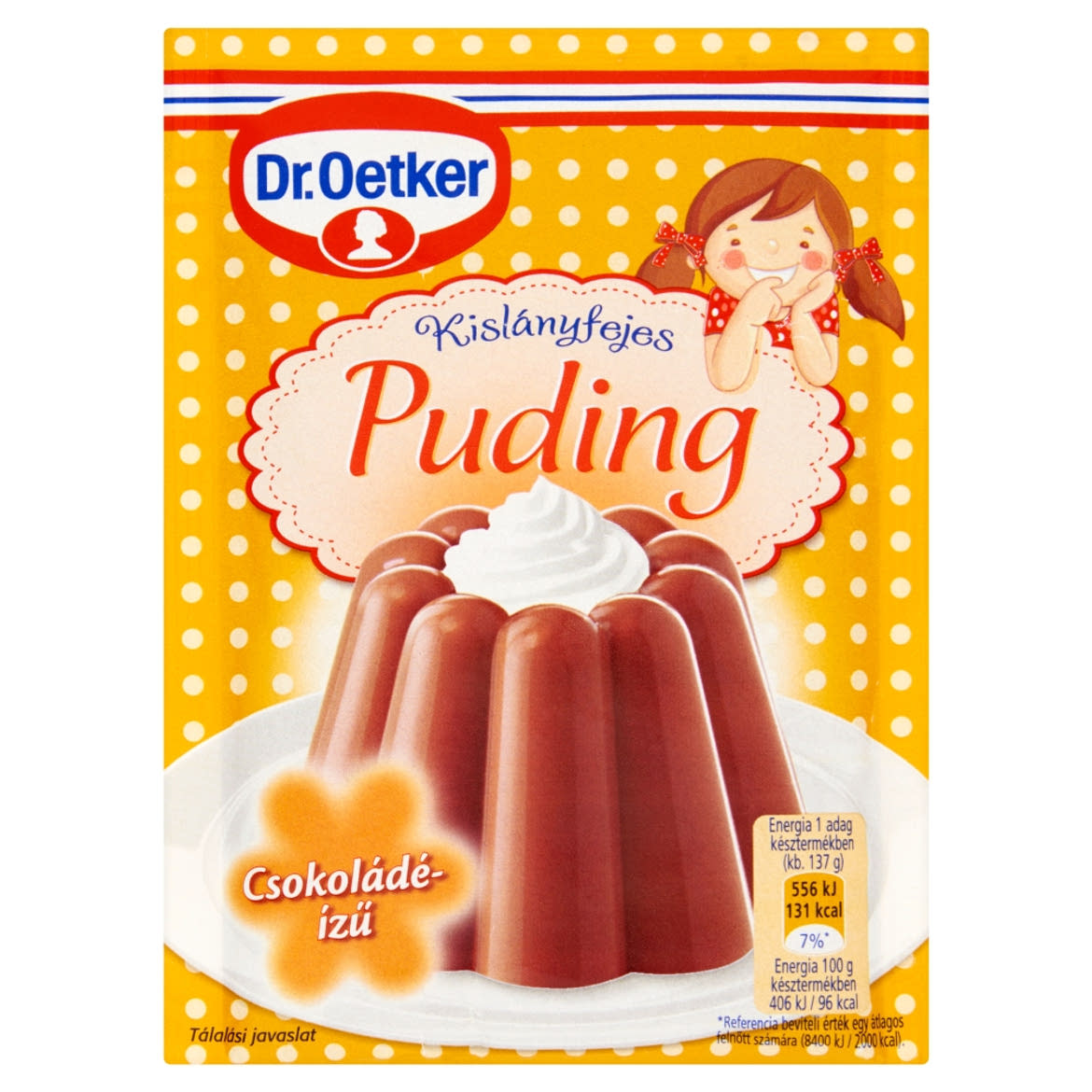 Dr. Oetker Kislányfejes Puding csokoládéízű pudingpor
