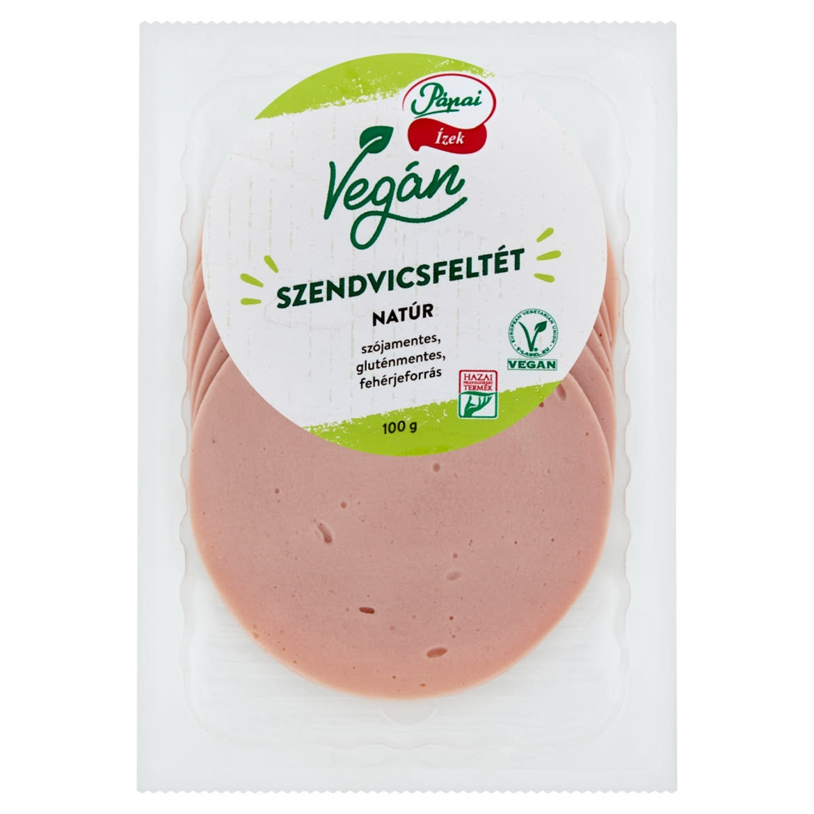 Pápai Vegán szeletelt natúr szendvicsfeltét 100 g