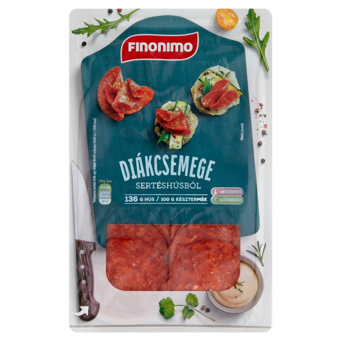 Finonimo szeletelt diákcsemege sertéshúsból