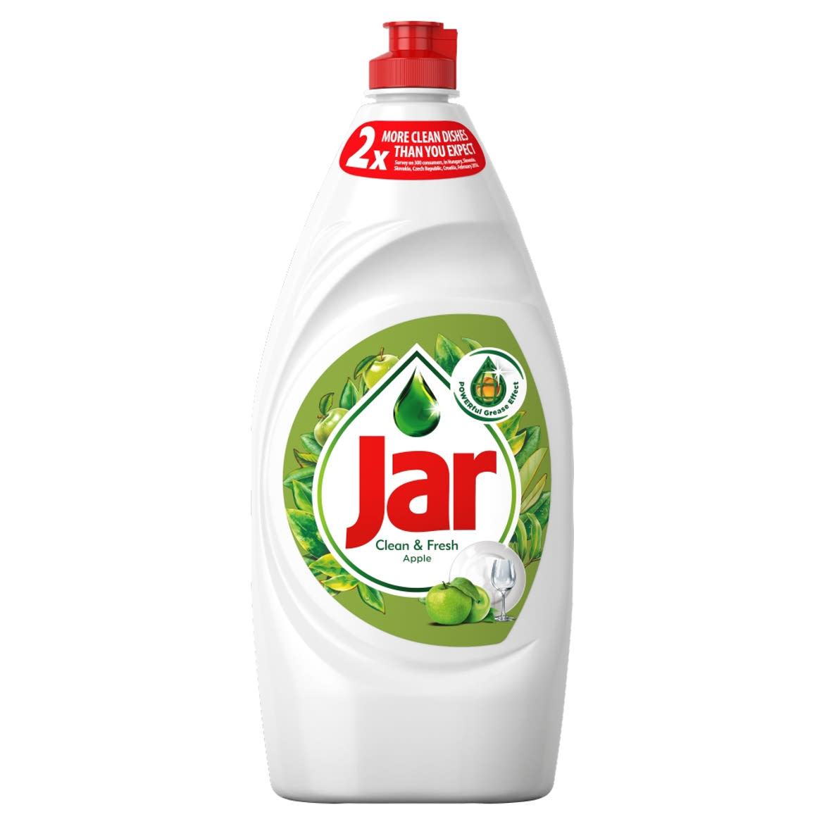 Jar Clean&Fresh Mosogatószer Alma Illatban, Gazdag Formulával A Ragyogóan Tiszta Edényekért
