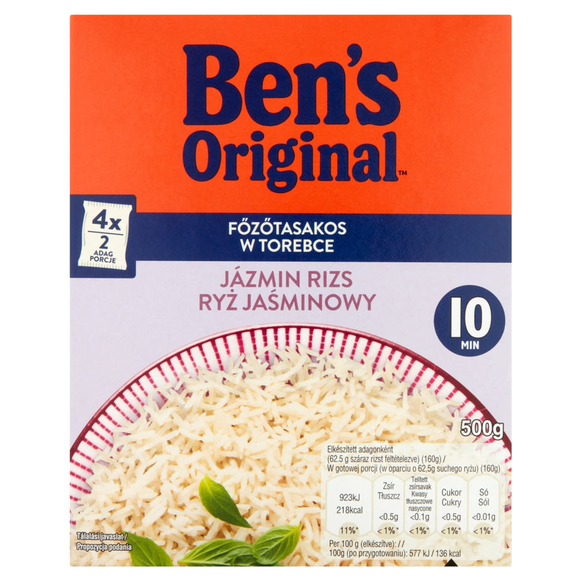 Ben's Original főzőtasakos jázmin rizs 500 g