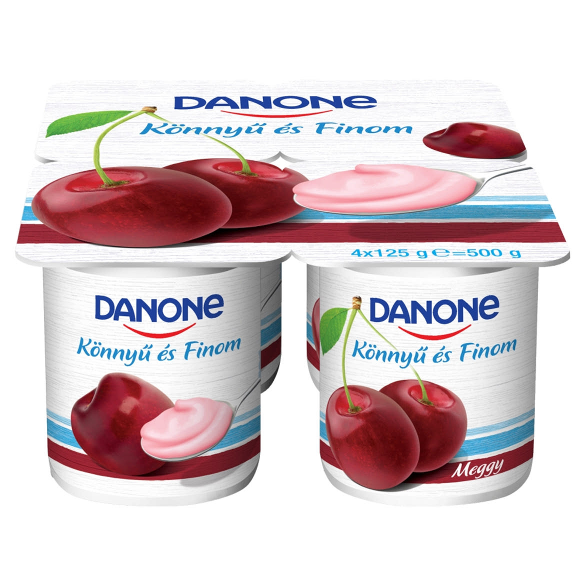 Danone meggyízű, élőflórás, zsírszegény joghurt 4 x 125 g