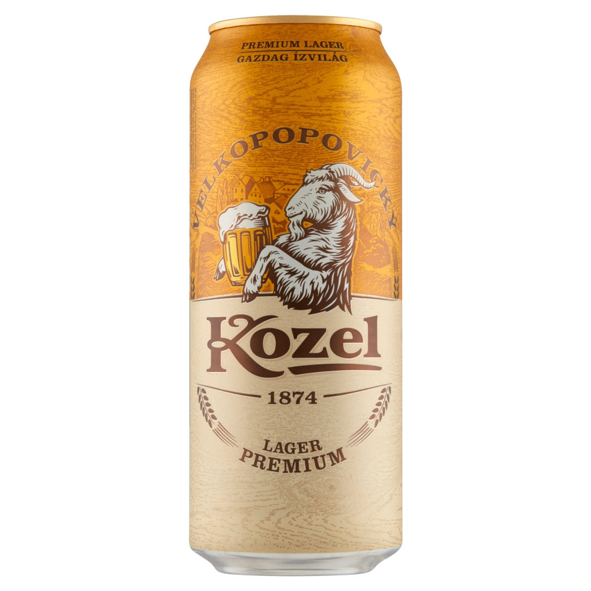 Velkopopovický Kozel Premium Lager minőségi világos sör 4,6%