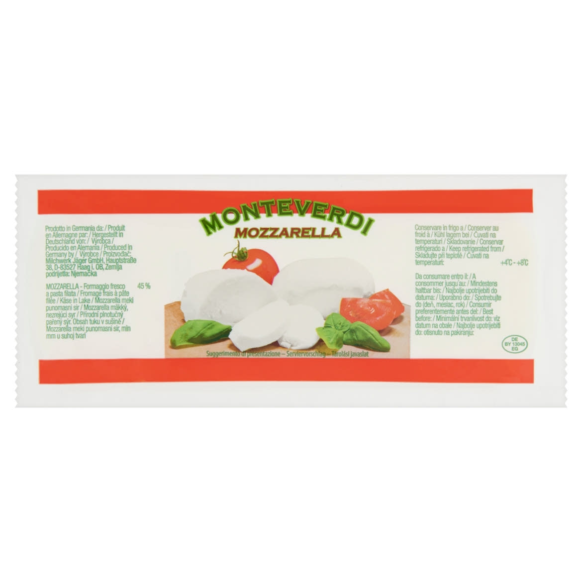 Monteverdi zsíros, lágy mozzarella sajt