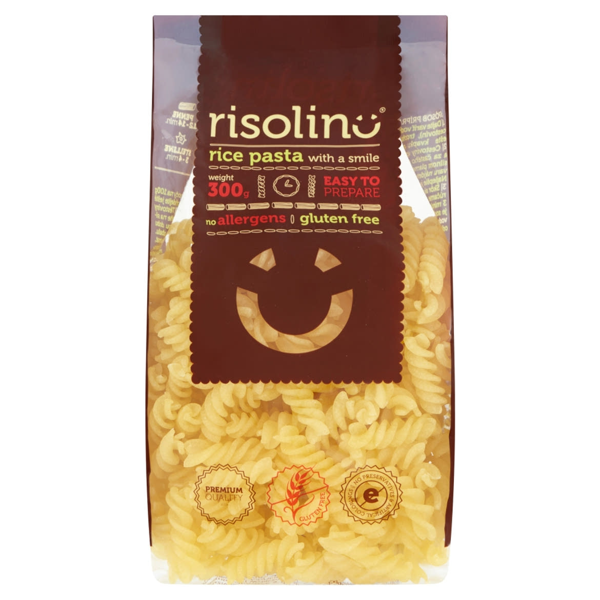 Risolino Fusilli természetesen gluténmentes rizstészta