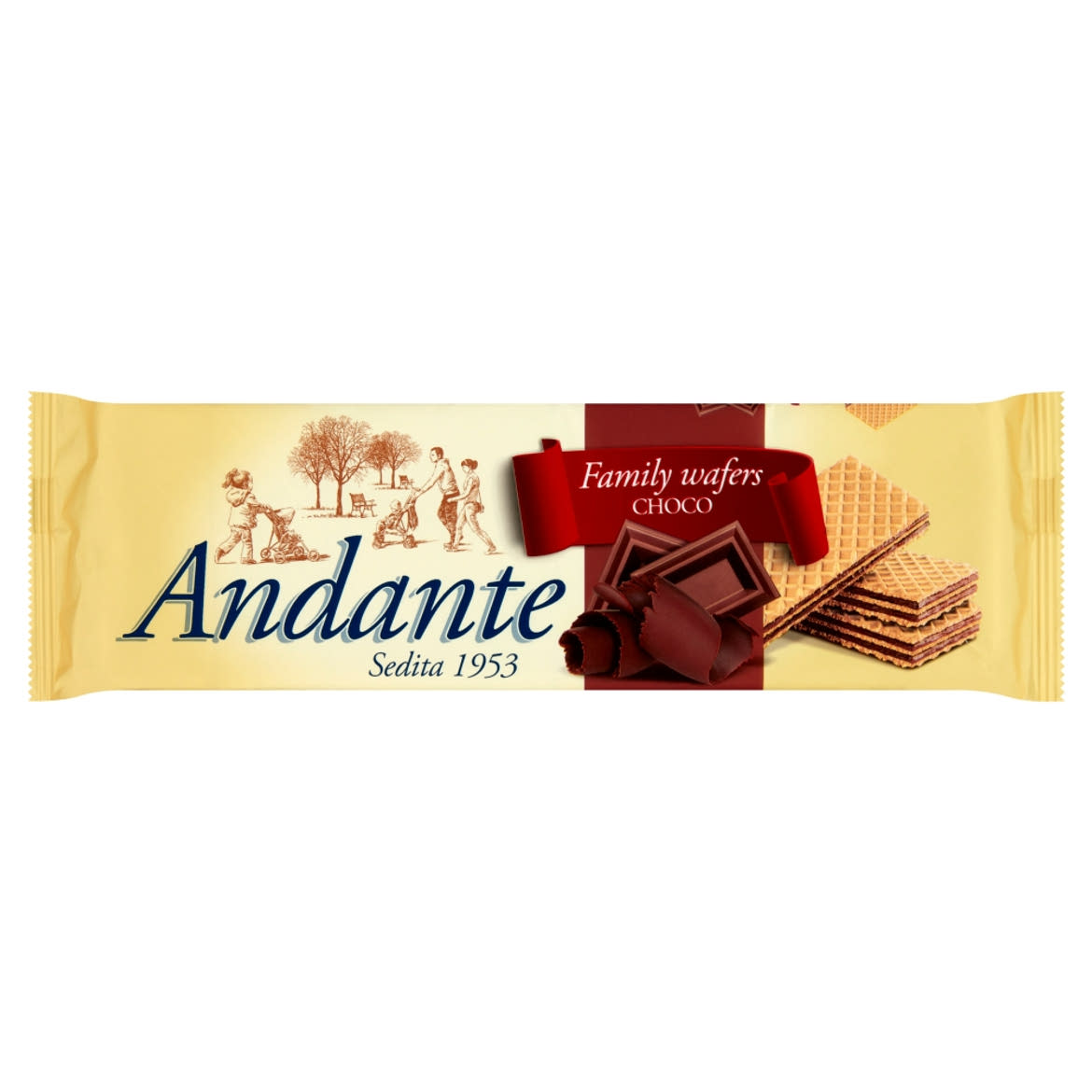 Andante kakaós-csokoládés krémmel töltött ostya
