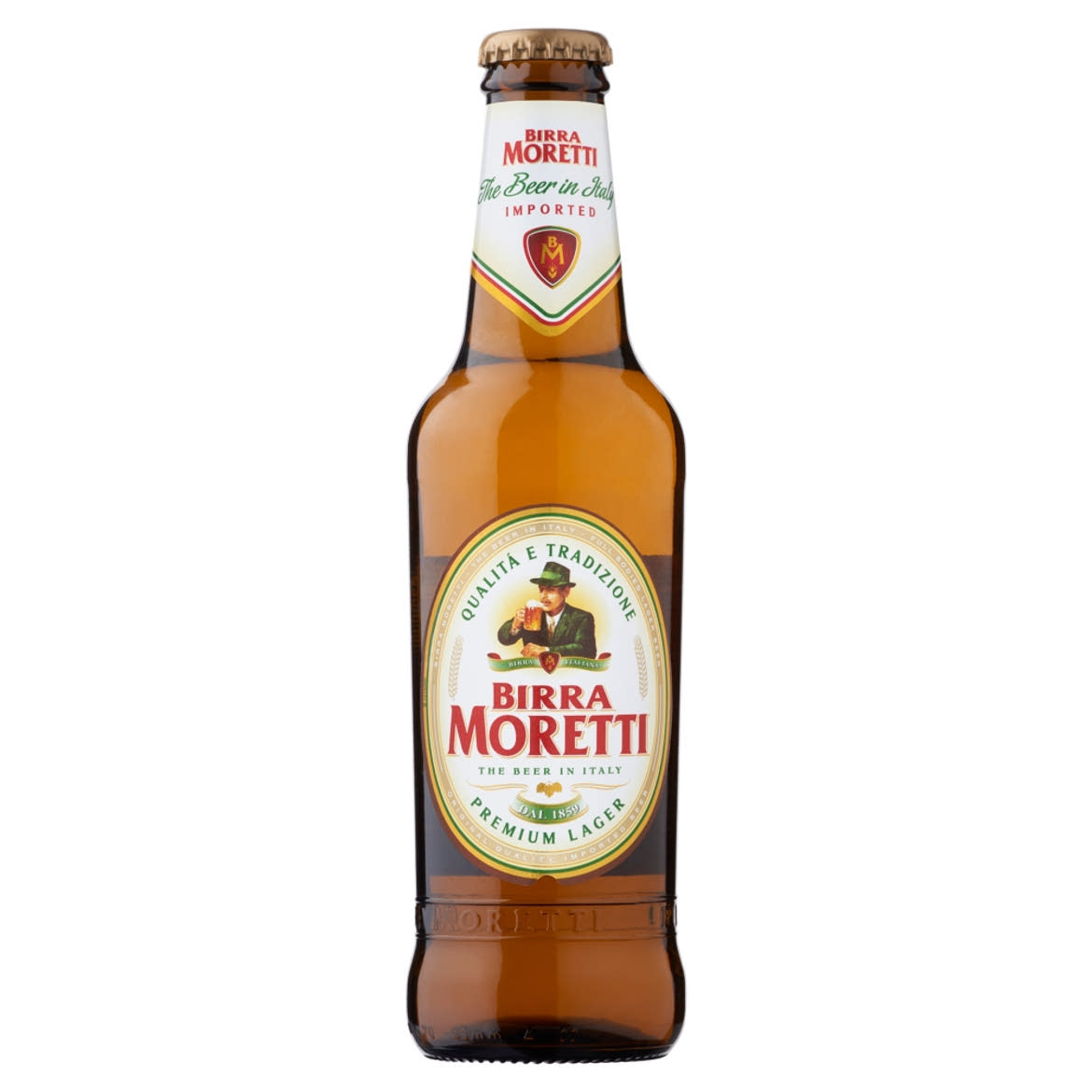 Birra Moretti világos sör 4,6% 0,33 l üveg