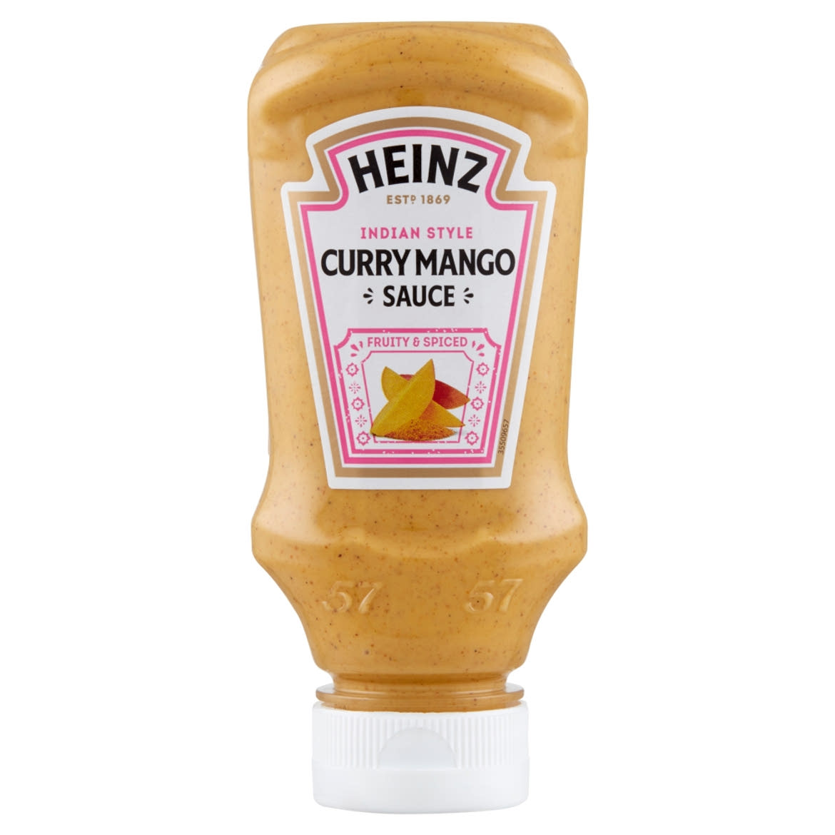 Heinz curry-mangó ízű krémes gyümölcsös jellegű szósz