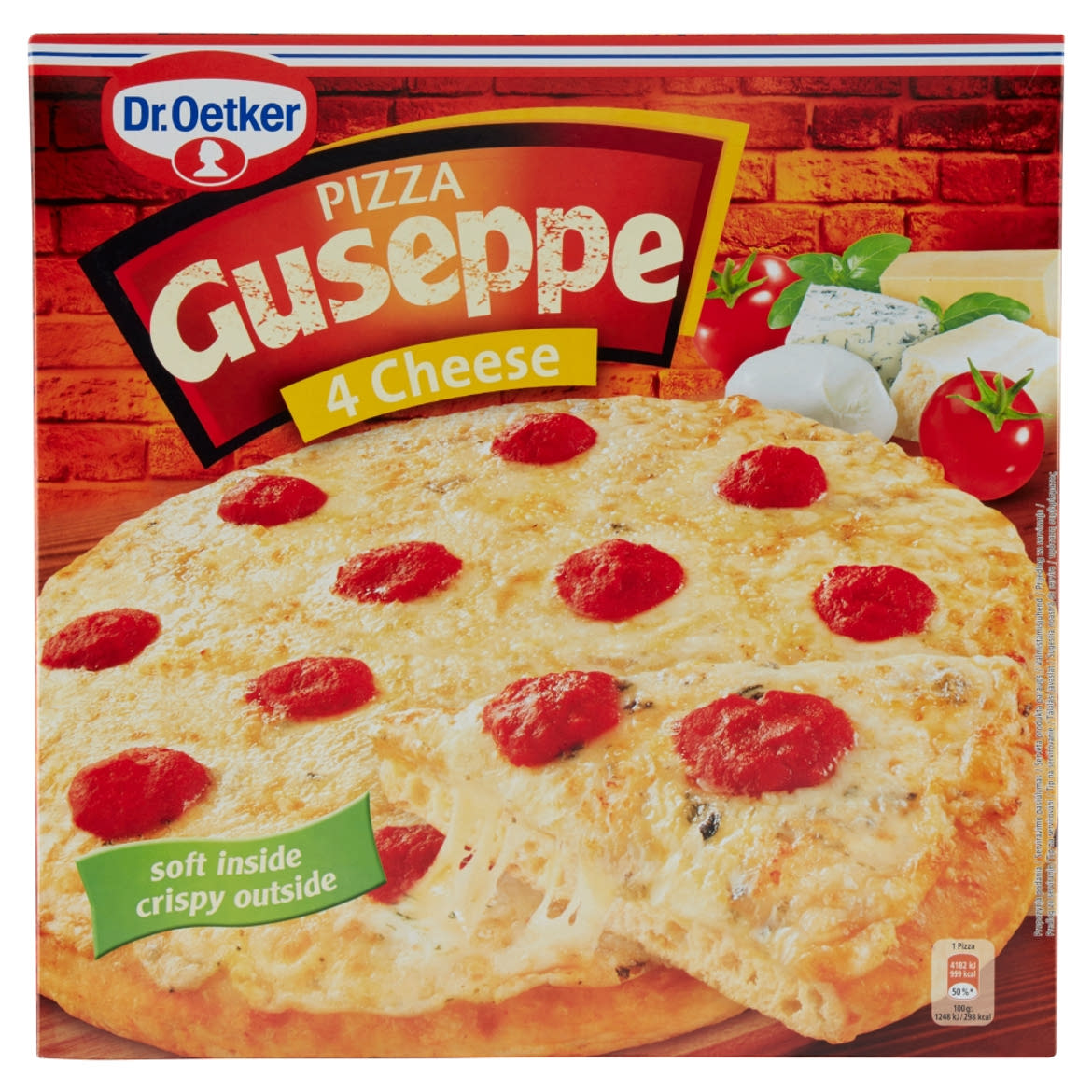 Dr. Oetker Guseppe gyorsfagyasztott 4 sajtos pizza