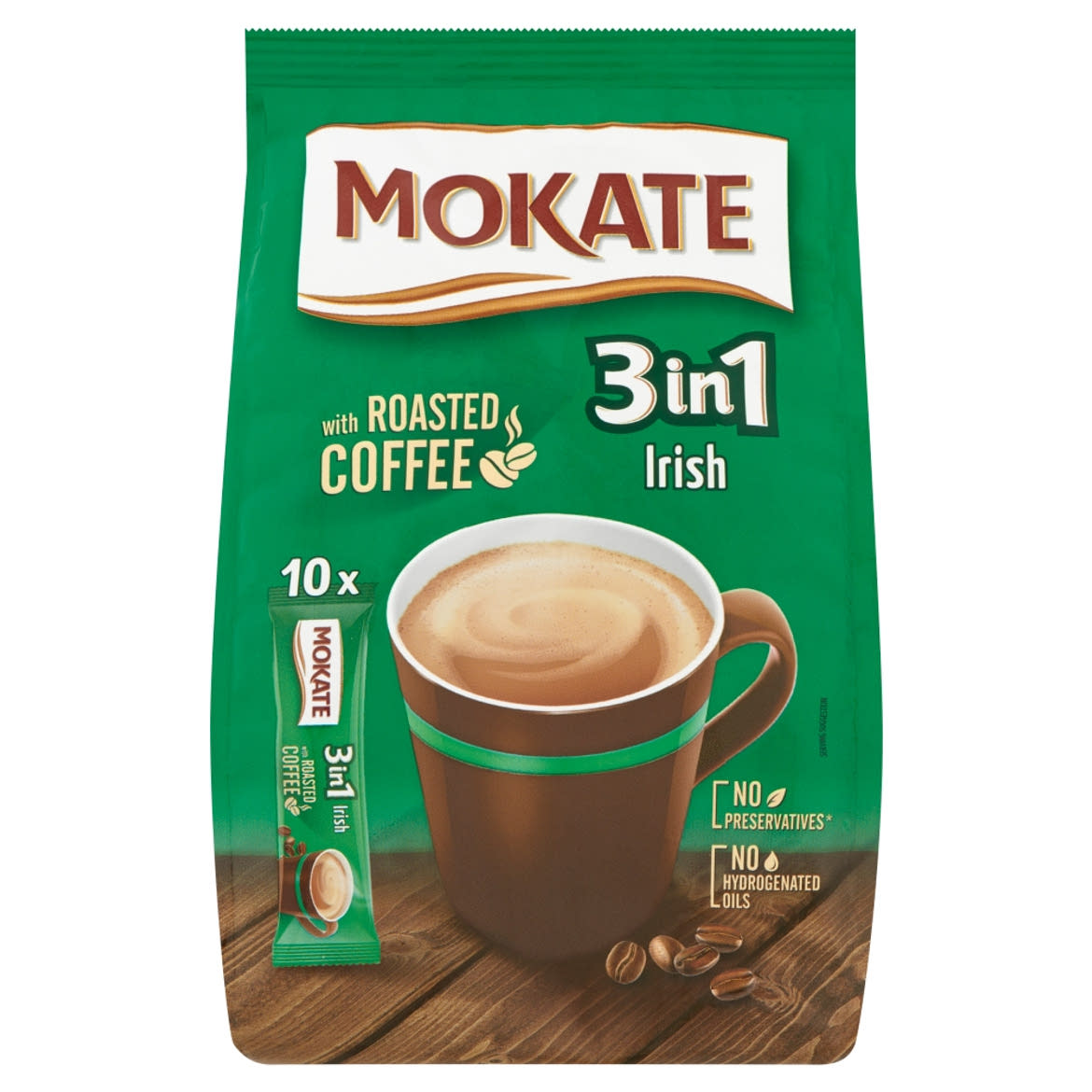Mokate 3in1 azonnal oldódó kávéspecialitás Irish Cream likőr ízesítéssel 10x17 g