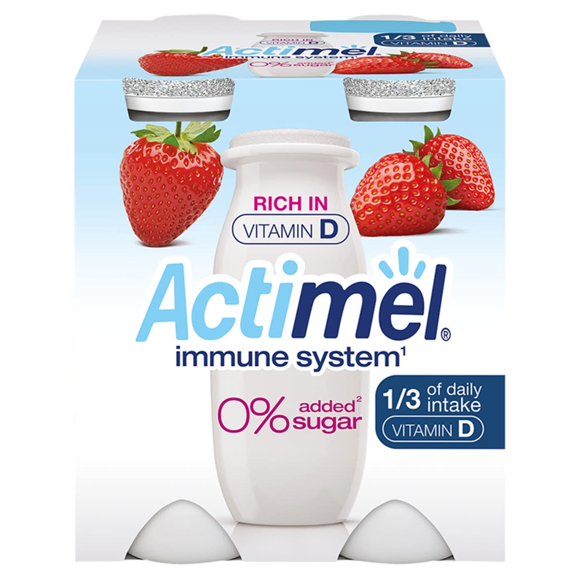 Danone Actimel eperízű sovány joghurtital édesítőszerekkel, B6- és D-vitaminnal 4 x  (400 g)