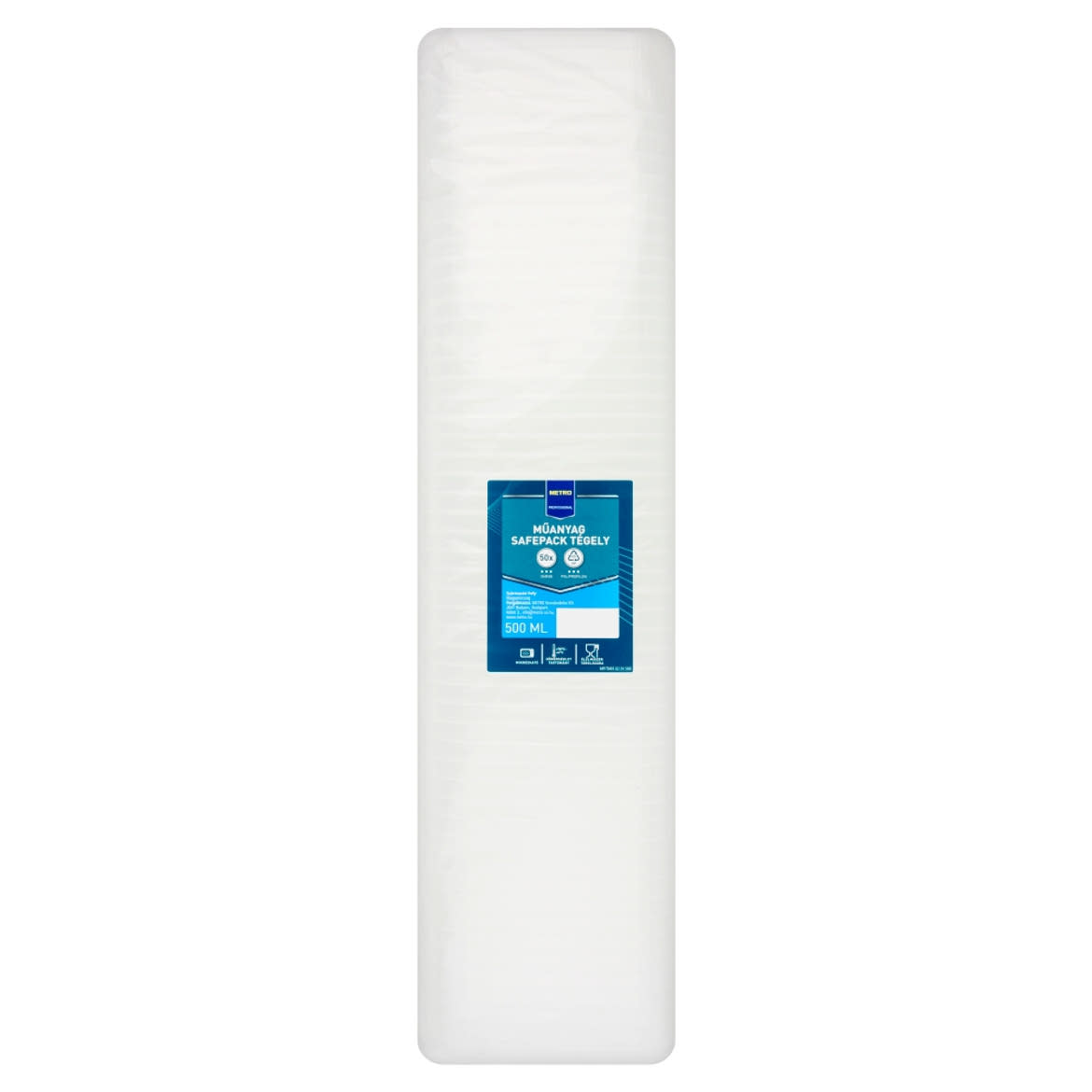 Metro Professional műanyag safepack tégely 500 ml