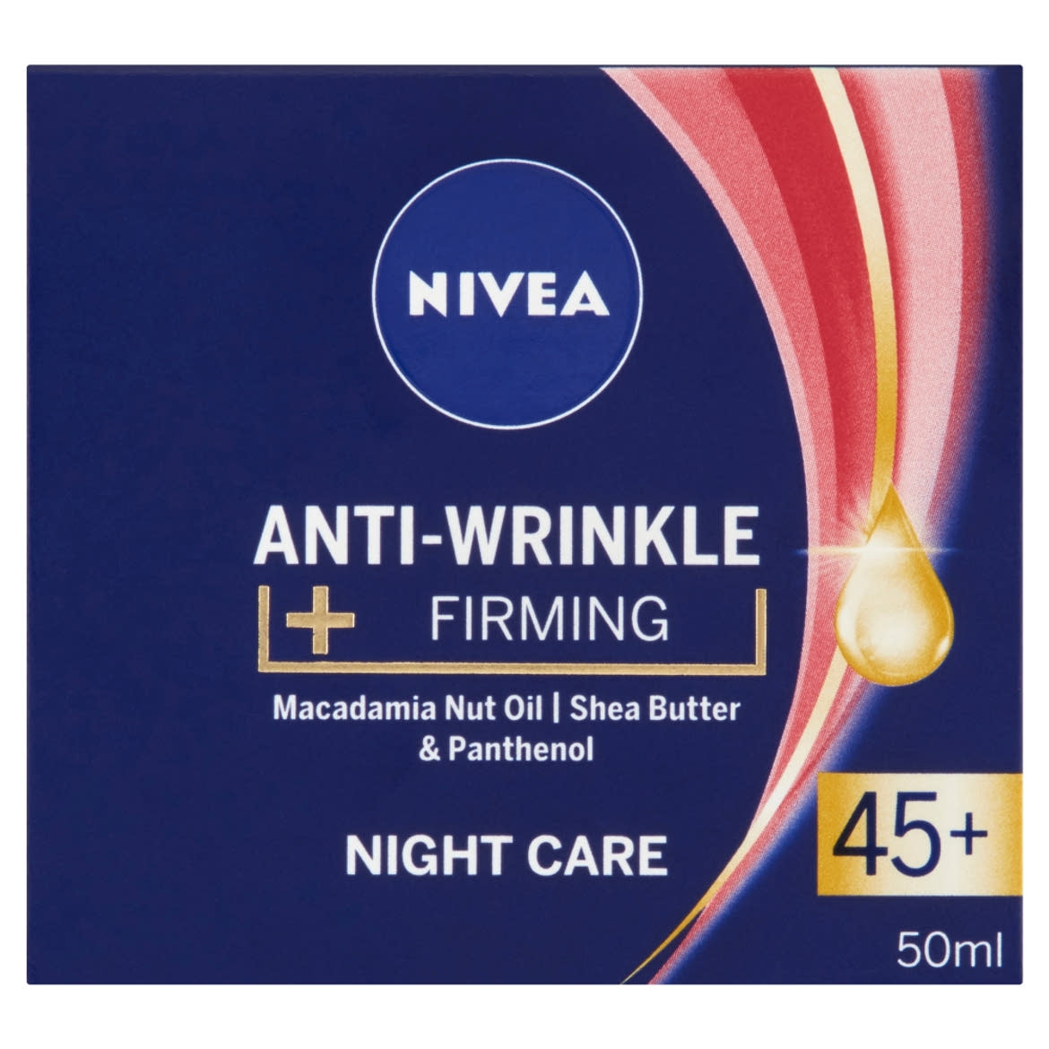 NIVEA Anti Wrinkle 45+ éjszakai arckrém