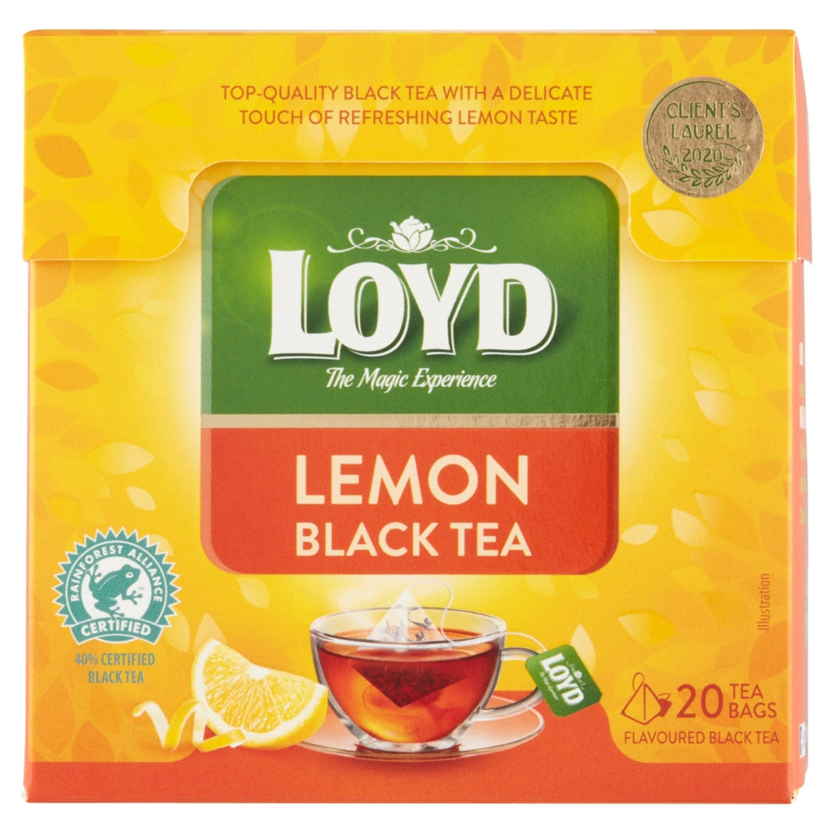 Loyd Lemon Black Tea aromatizált filteres fekete tea 20 filter