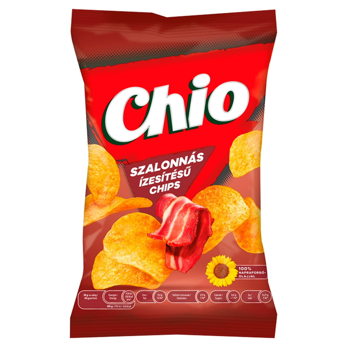Chio szalonnás ízesítésű chips