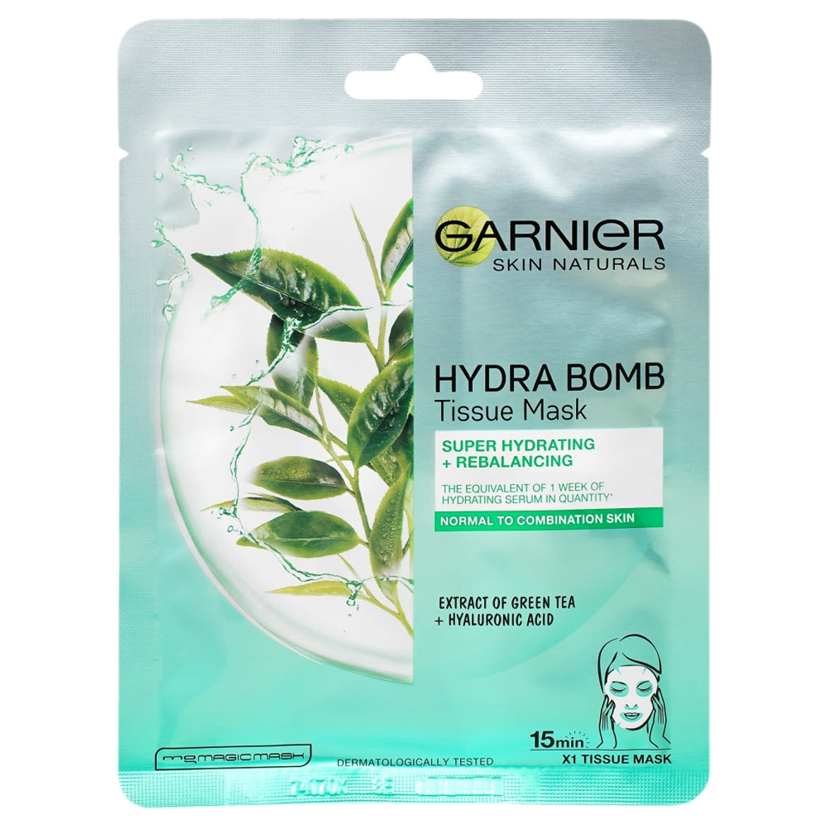 Garnier Skin Naturals Textilmaszk Hidratálás + Frissesség Szuper Hidratáló Tisztító Textilmaszk 28 G