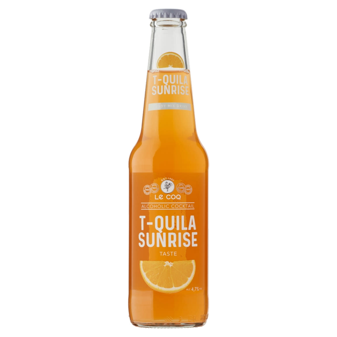 Le Coq Tequila Sunrise narancs-grenadin-tequila ízű szénsavas alkoholos ital 4,7%