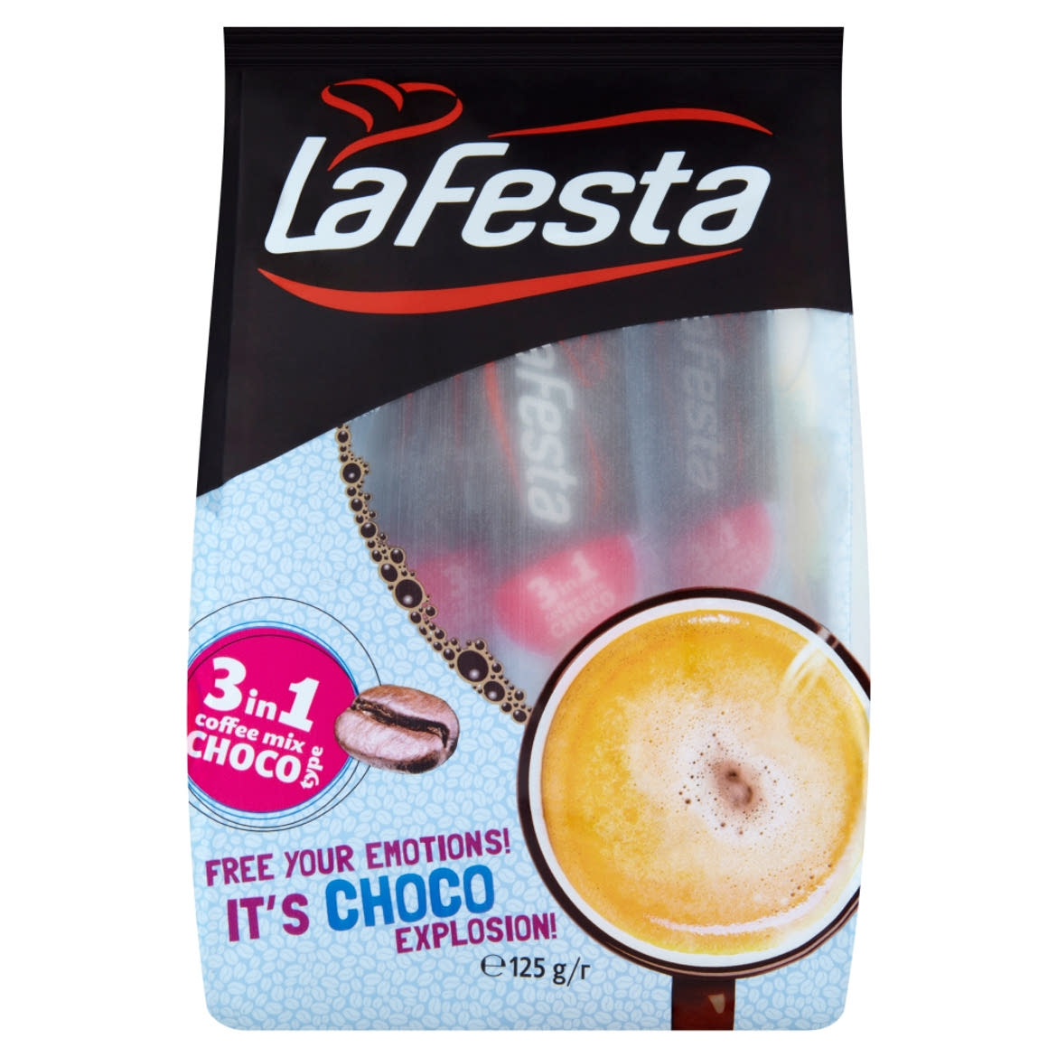 La Festa Choco 3in1 azonnal oldódó kávéspecialitás 10 x 12,5 g