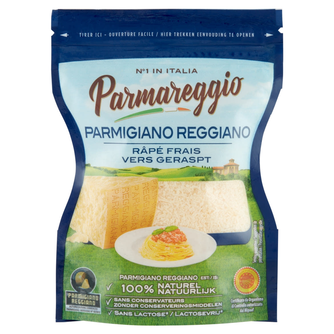Parmareggio Parmigiano Reggiano OEM reszelt sajt 60 g