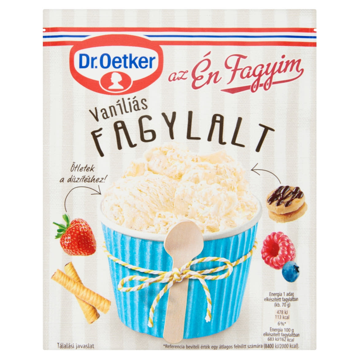 Dr. Oetker vaníliás fagylaltpor 82 g