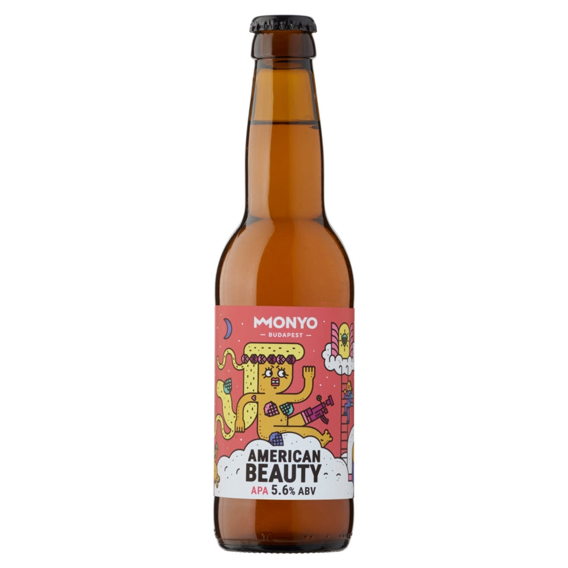 MONYO American Beauty American Pale Ale típusú szűretlen felsőerjesztésű sör 5,6%