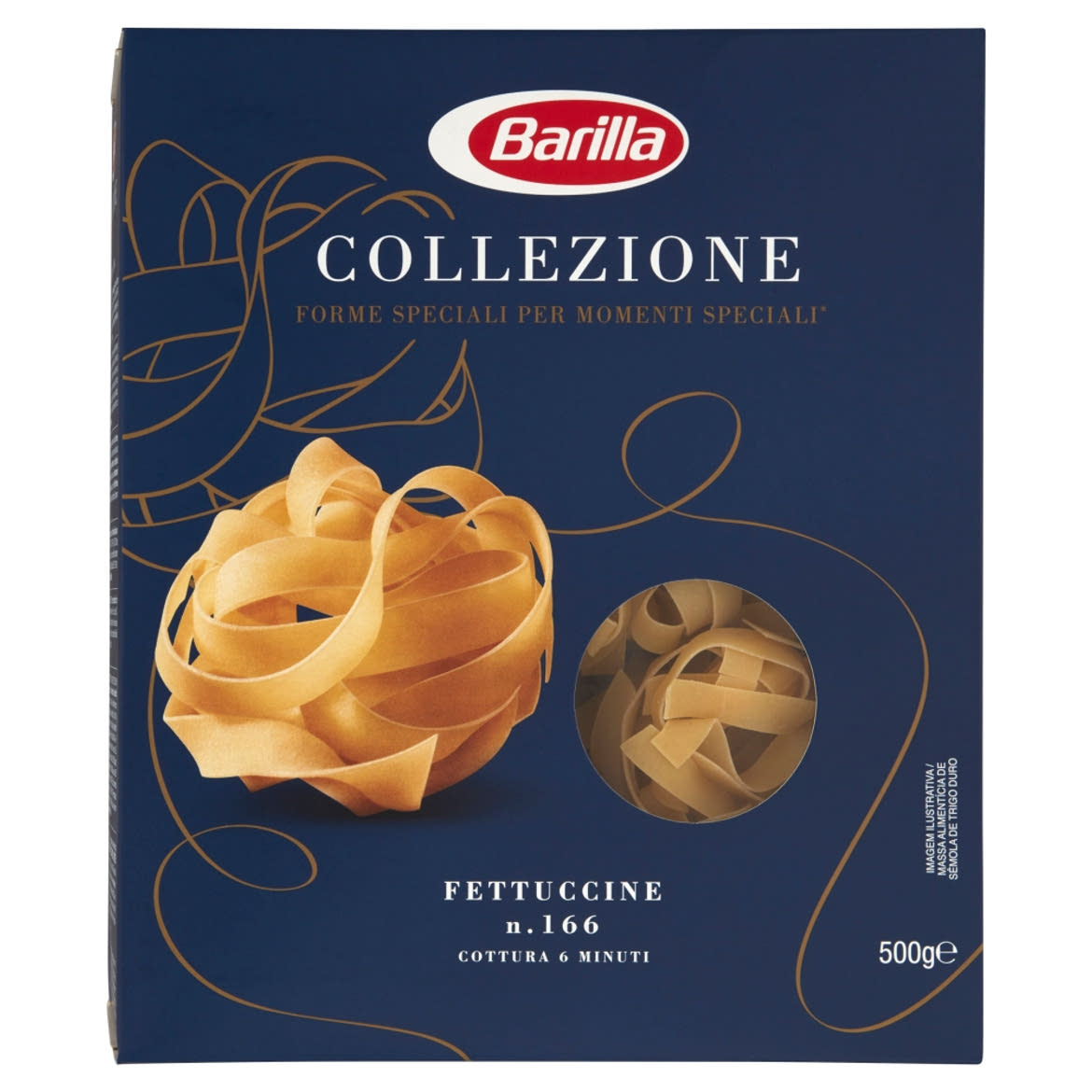 Barilla Fettuccine szélesmetélt szálas durum száraztészta 500 g