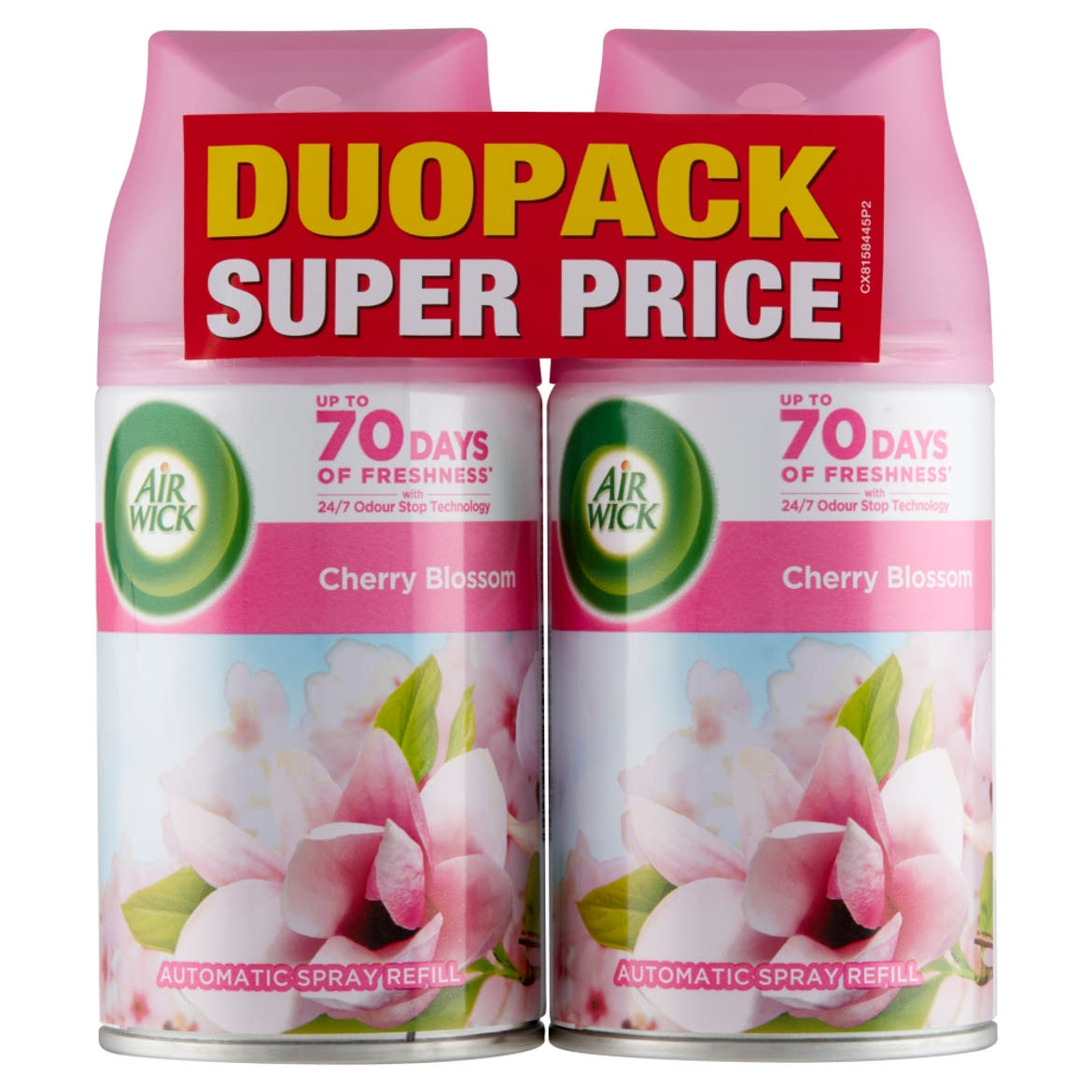 Air Wick Freshmatic Cseresznyevirág automata légfrissítő spray utántöltő 2 x (500 ml)