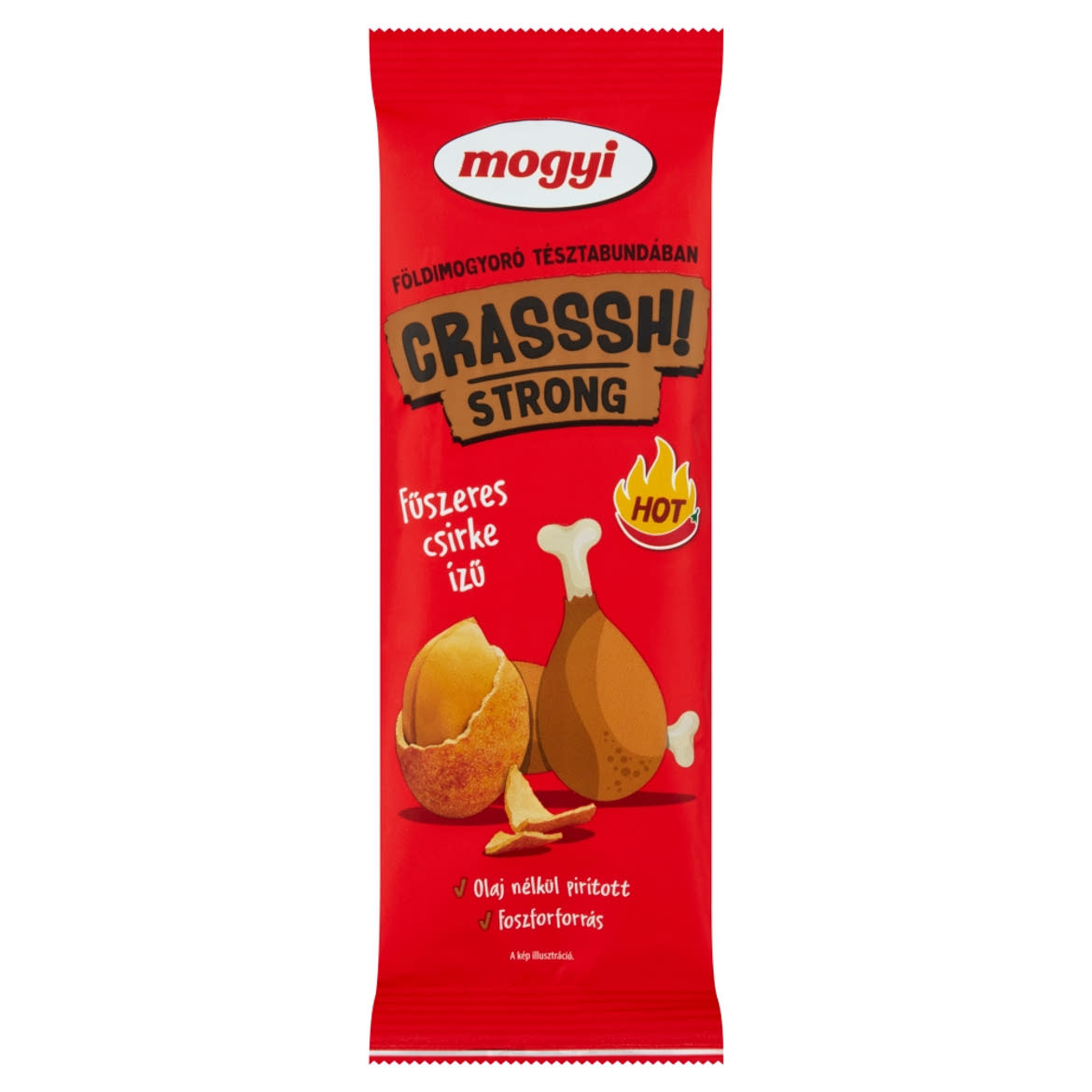 Mogyi Crasssh! Strong földimogyoró fűszeres csirke ízű tésztabundában