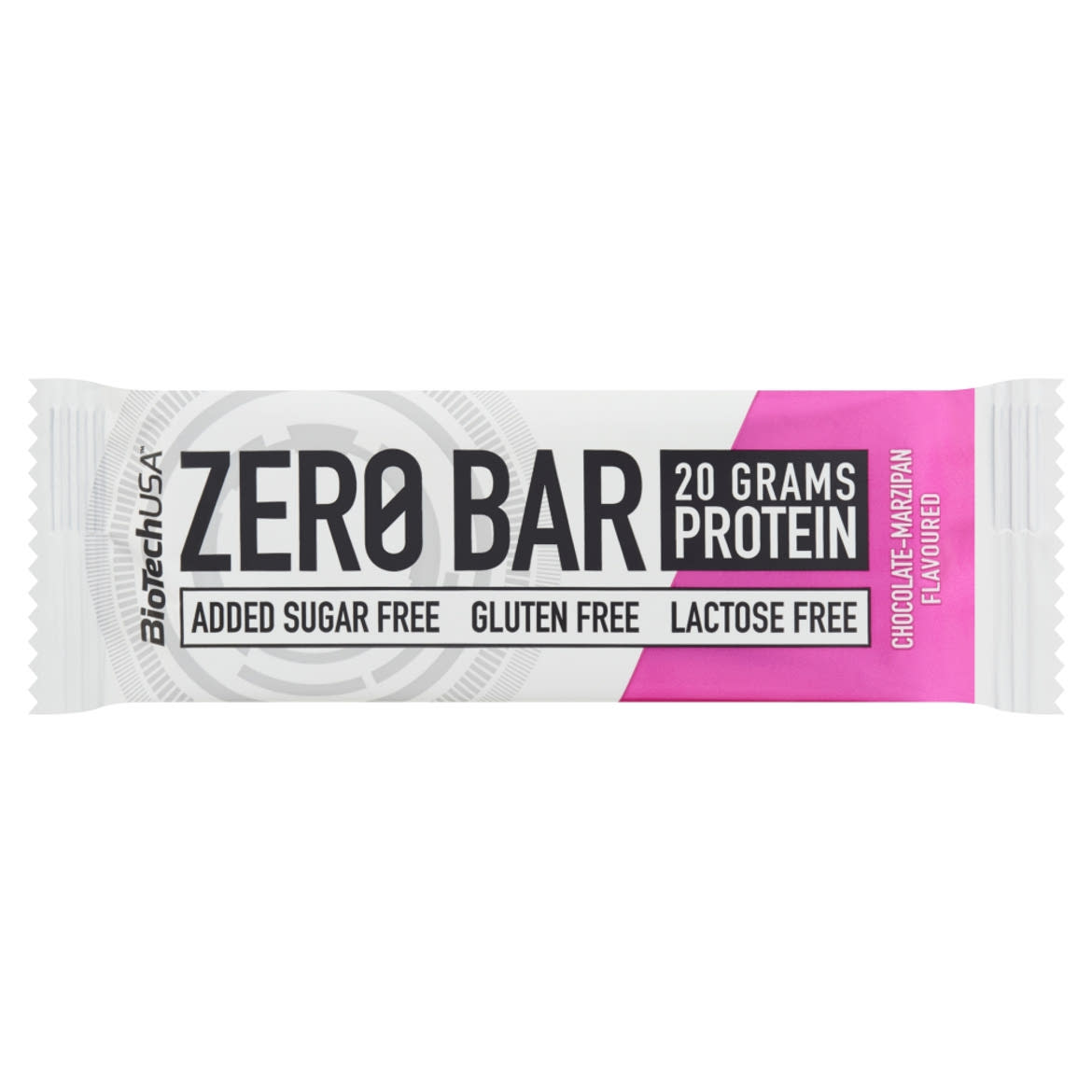 BioTechUSA Zero Bar csokoládé-marcipán ízű magas fehérjetartalmú szelet édesítőszerekkel
