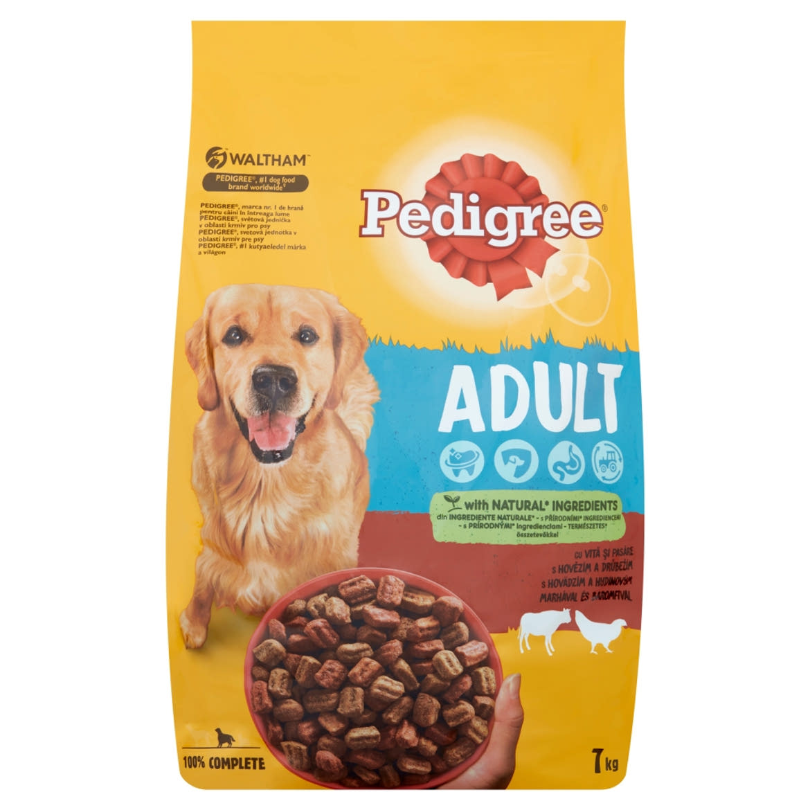 Pedigree Adult teljes értékű szárazeledel felnőtt kutyák számára marhával és baromfival