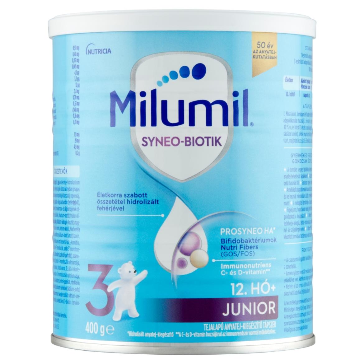Milumil HA 3 Prosyneo Junior tejalapú anyatej-kiegészítő tápszer 12. hó+