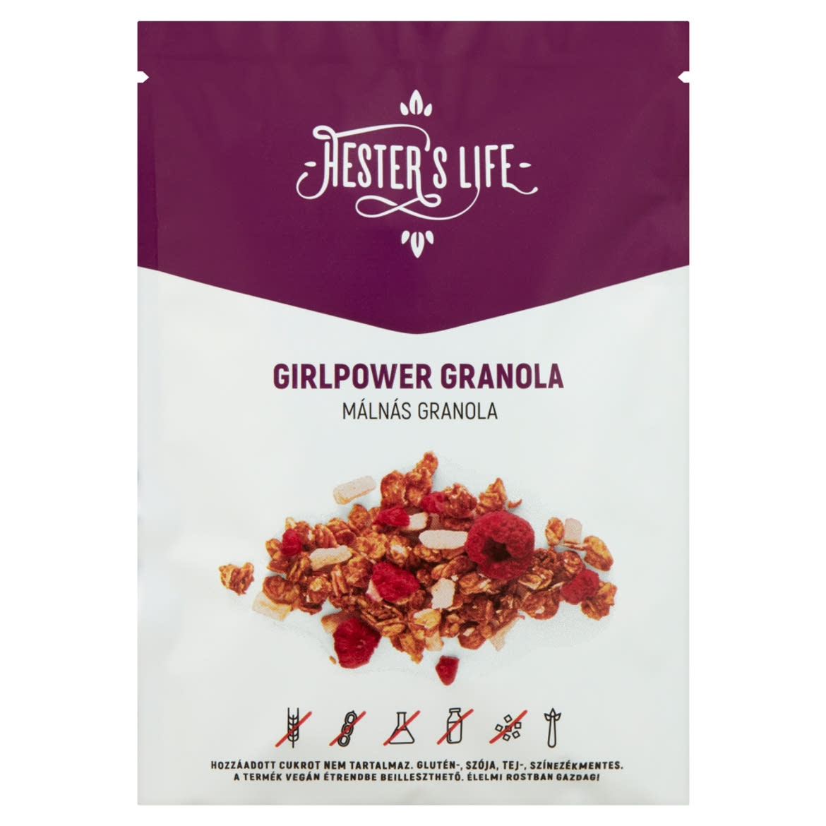 Hester's Life Girlpower málnás granola
