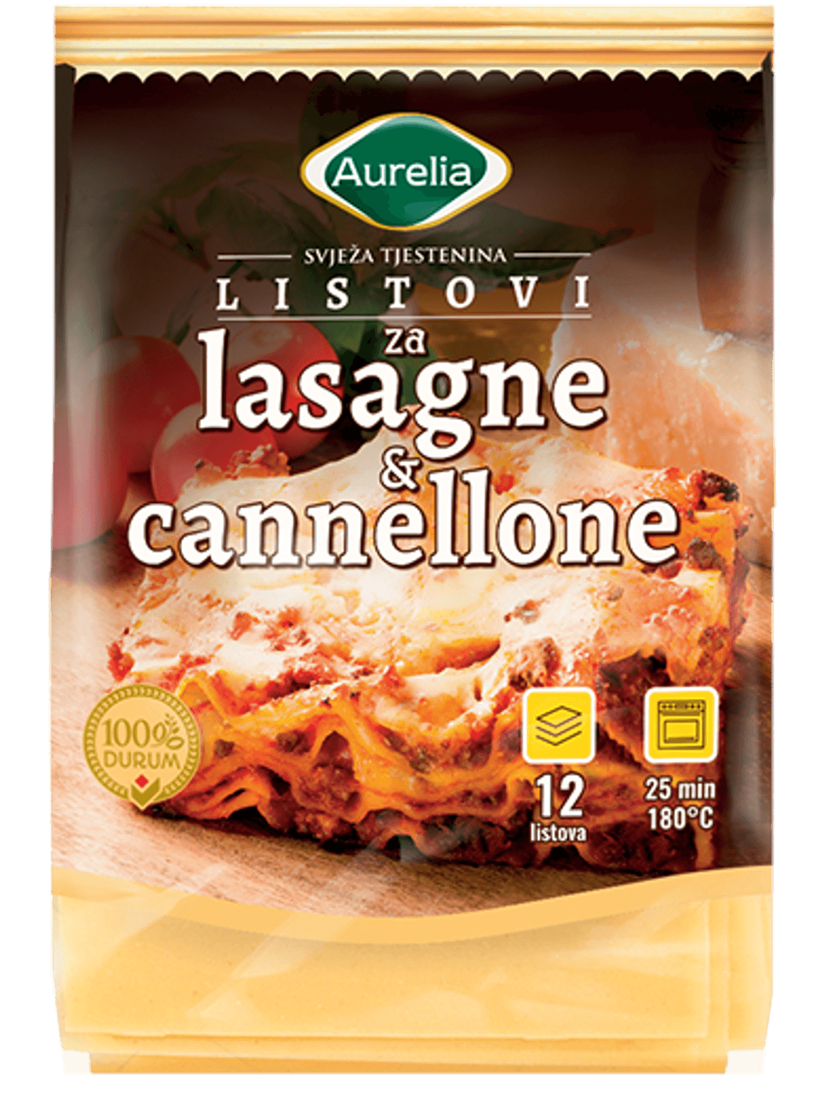 Aurelia Lasagne lapok - friss tészta