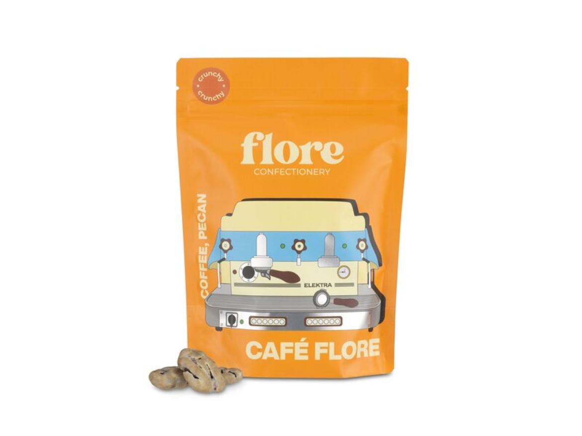 Flore Confectionery Café Flore Kávés pekándió drazsé tejcsokoládé bevonattal 120g