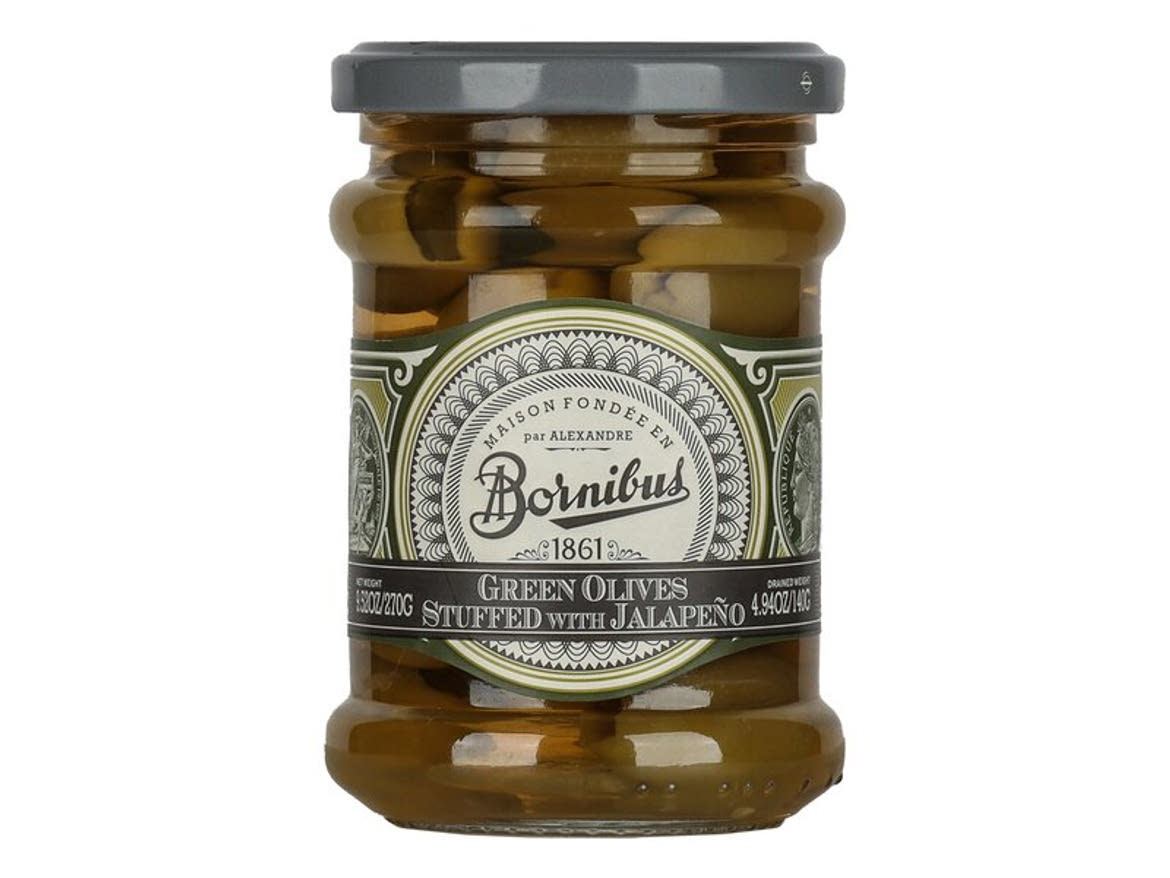 Bornibus Jalapeno paprikával töltött zöld olívabogyó