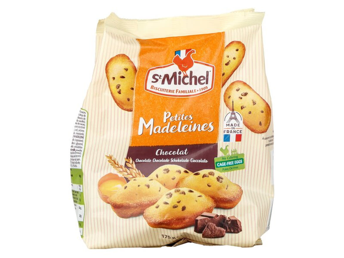 St Michel csokoládé darabos francia Madeleine sütemény