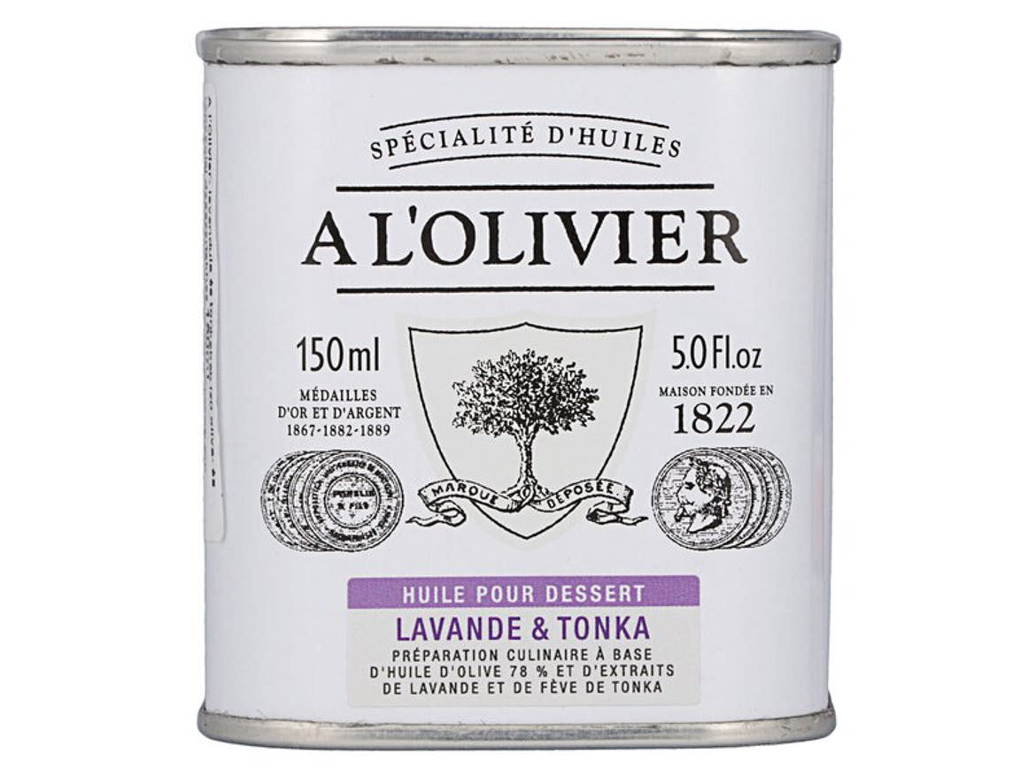 A l’Olivier levendula és tonkabab ízű olaj desszertekhez
