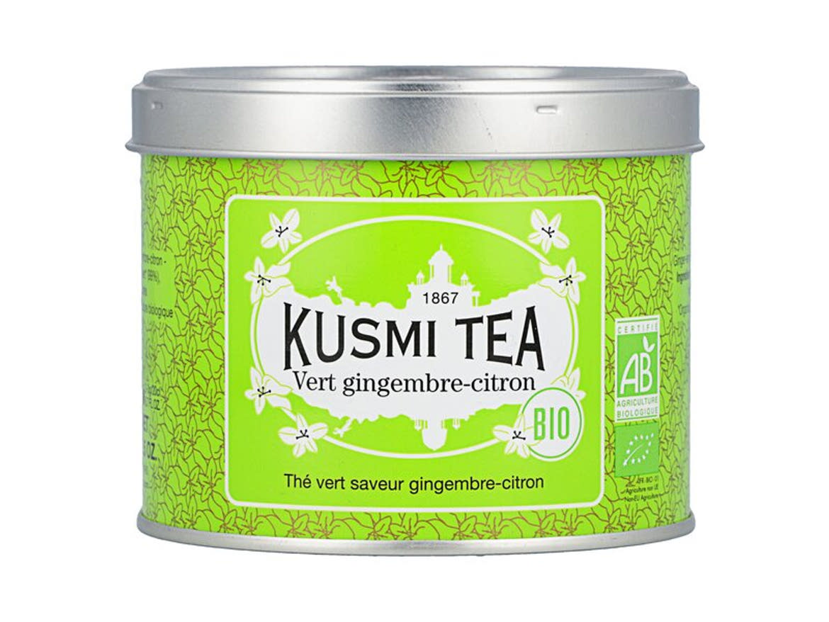 Kusmi Bio gyömbér-citrom ízesítésű szálas zöld tea