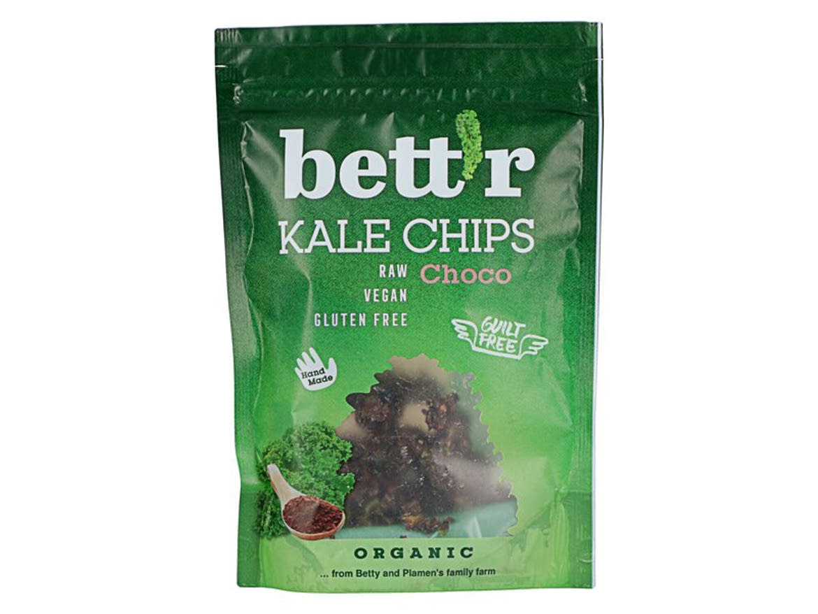 Bett'r Organic fodros kelkáposzta Bio chips csokoládés-mandulás
