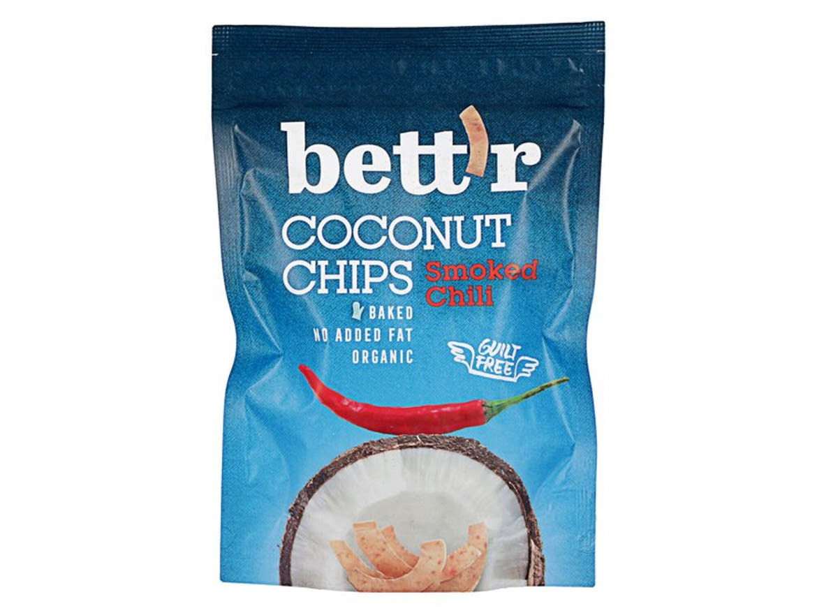 Bett'r Organic Bio füstölt chilis kókusz chips