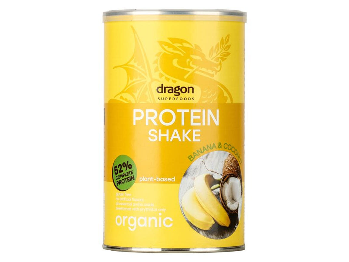 Dragon Superfoods bio banÃ¡nos-kÃ³kuszos fehÃ©rje shake