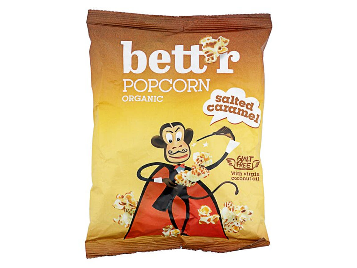 Bett'r Organic Bio gluténmentes sós karamellás pattogatott kukorica