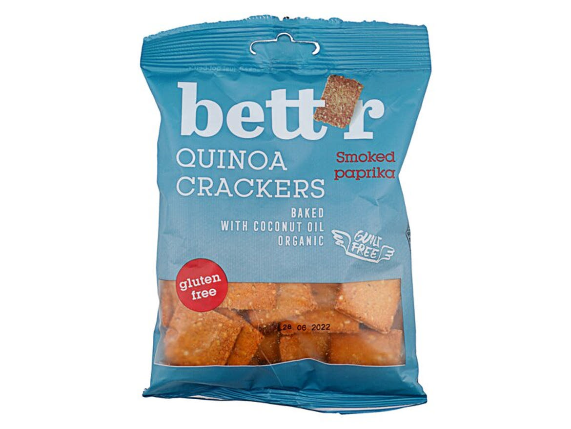 Bett'r Organic Bio quinoa kréker füstölt paprikával