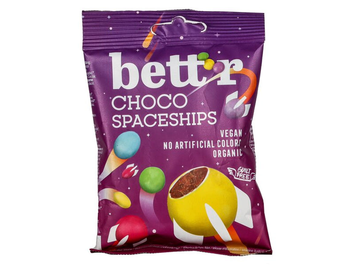 Bett"r Organic Choco Spaceships Colorful dragees