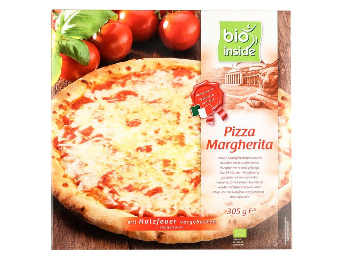 BioInside Bio fagyasztott Margherita pizza