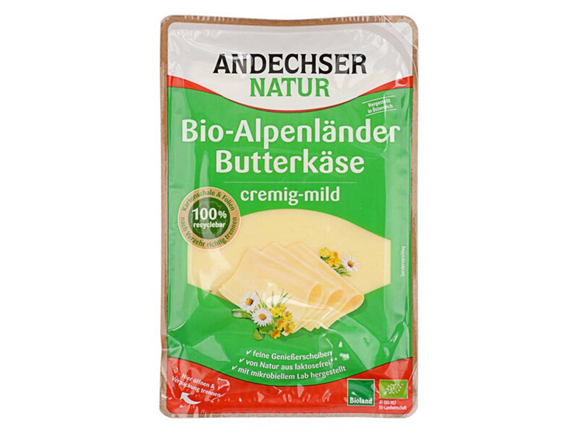 Andechser bio szeletelt alpesi sajt - Laktózmentes