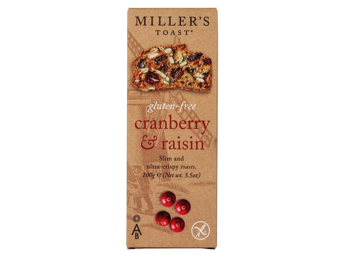 Millers Toast áfonyával & mazsolával gluténmentes