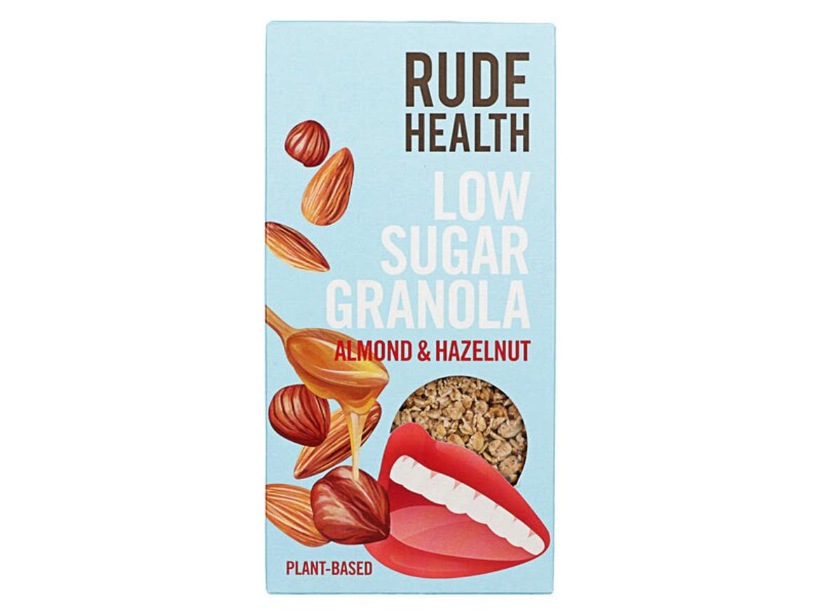 Rude Health Csökkentett cukortartalmú granola mandulával és mogyoróval